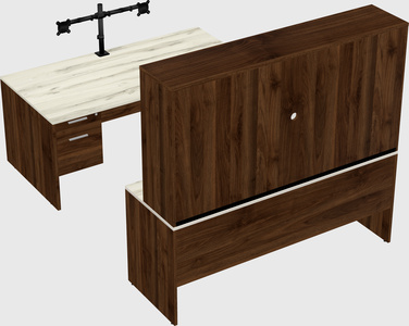 U-shaped desk