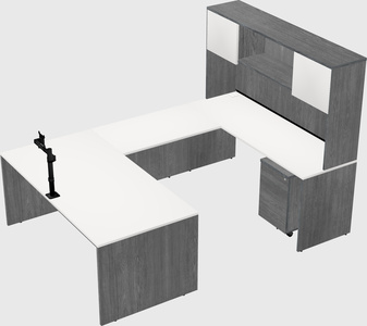 U-shaped desk