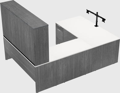 U-shaped desk
