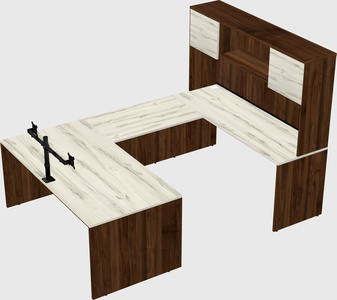 U-shaped desk