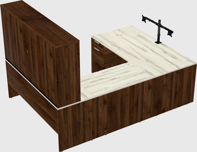U-shaped desk