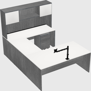 U-shaped desk