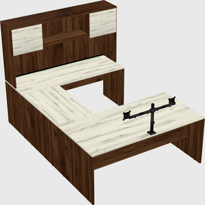 U-shaped desk