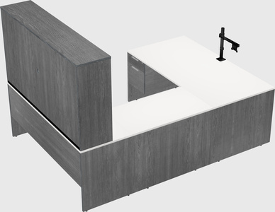 U-shaped desk
