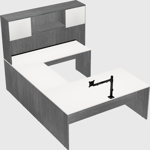 U-shaped desk