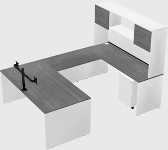 U-shaped desk