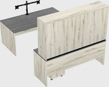 U-shaped desk
