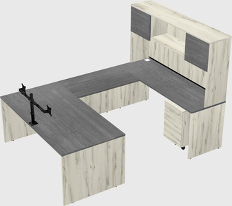 U-shaped desk