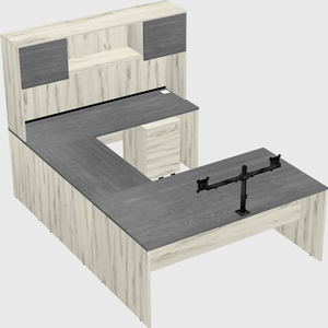 U-shaped desk