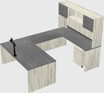 U-shaped desk