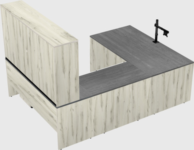 U-shaped desk