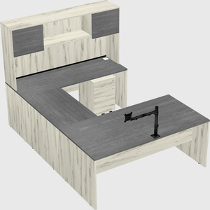 U-shaped desk