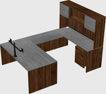 U-shaped desk