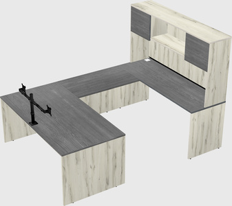 U-shaped desk