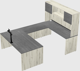 U-shaped desk