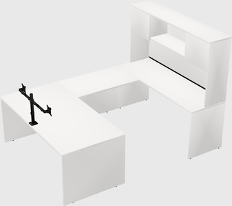 U-shaped desk