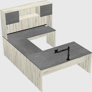 U-shaped desk