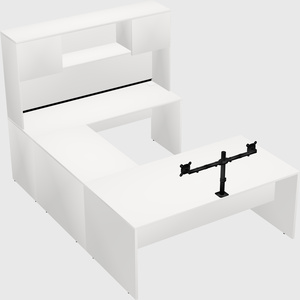 U-shaped desk