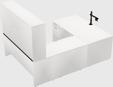 U-shaped desk