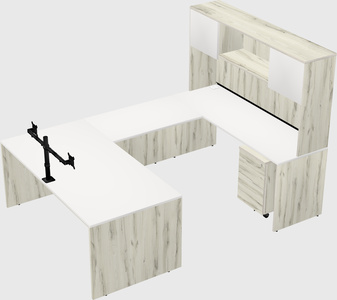 U-shaped desk