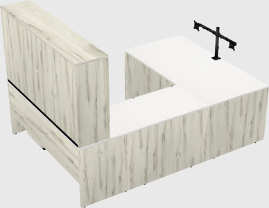 U-shaped desk