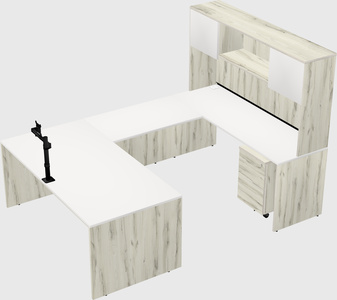 U-shaped desk