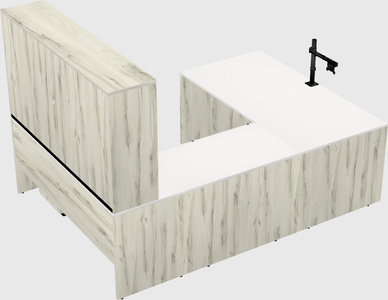 U-shaped desk