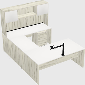 U-shaped desk