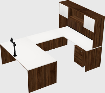 U-shaped desk