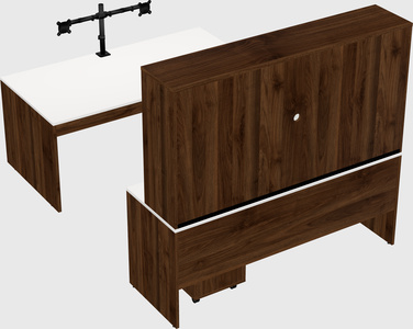 U-shaped desk