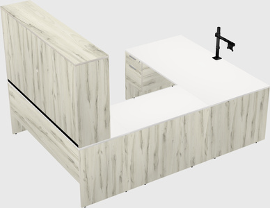 U-shaped desk