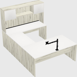 U-shaped desk
