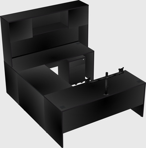 U-shaped desk