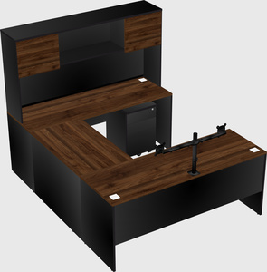 U-shaped desk