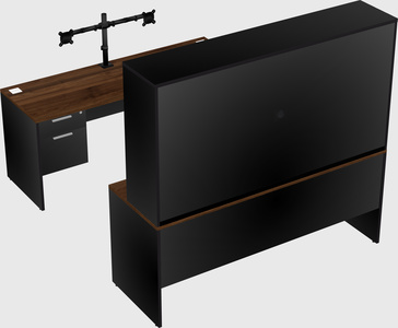U-shaped desk