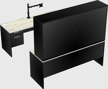 U-shaped desk