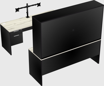 U-shaped desk
