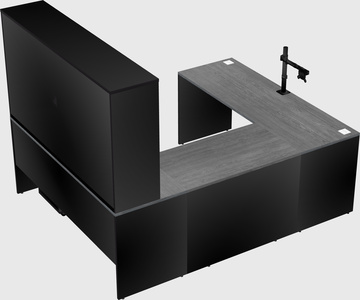 U-shaped desk