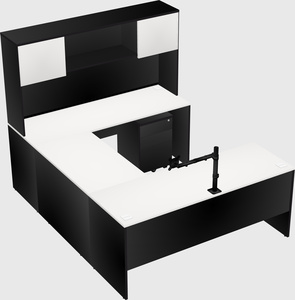 U-shaped desk