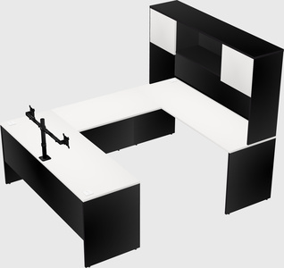 U-shaped desk