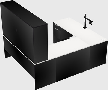 U-shaped desk