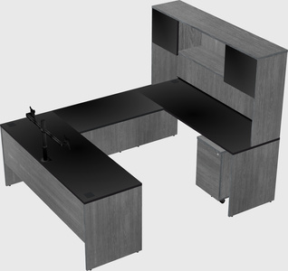 U-shaped desk