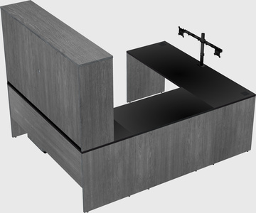 U-shaped desk
