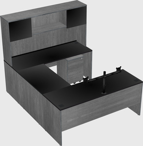 U-shaped desk