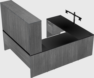 U-shaped desk