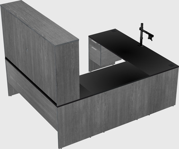 U-shaped desk