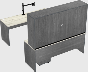U-shaped desk