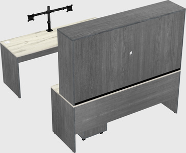 U-shaped desk
