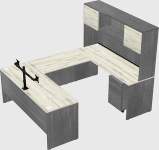 U-shaped desk