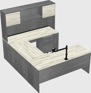 U-shaped desk